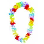 4 colliers à fleurs multicolores tahiti theme