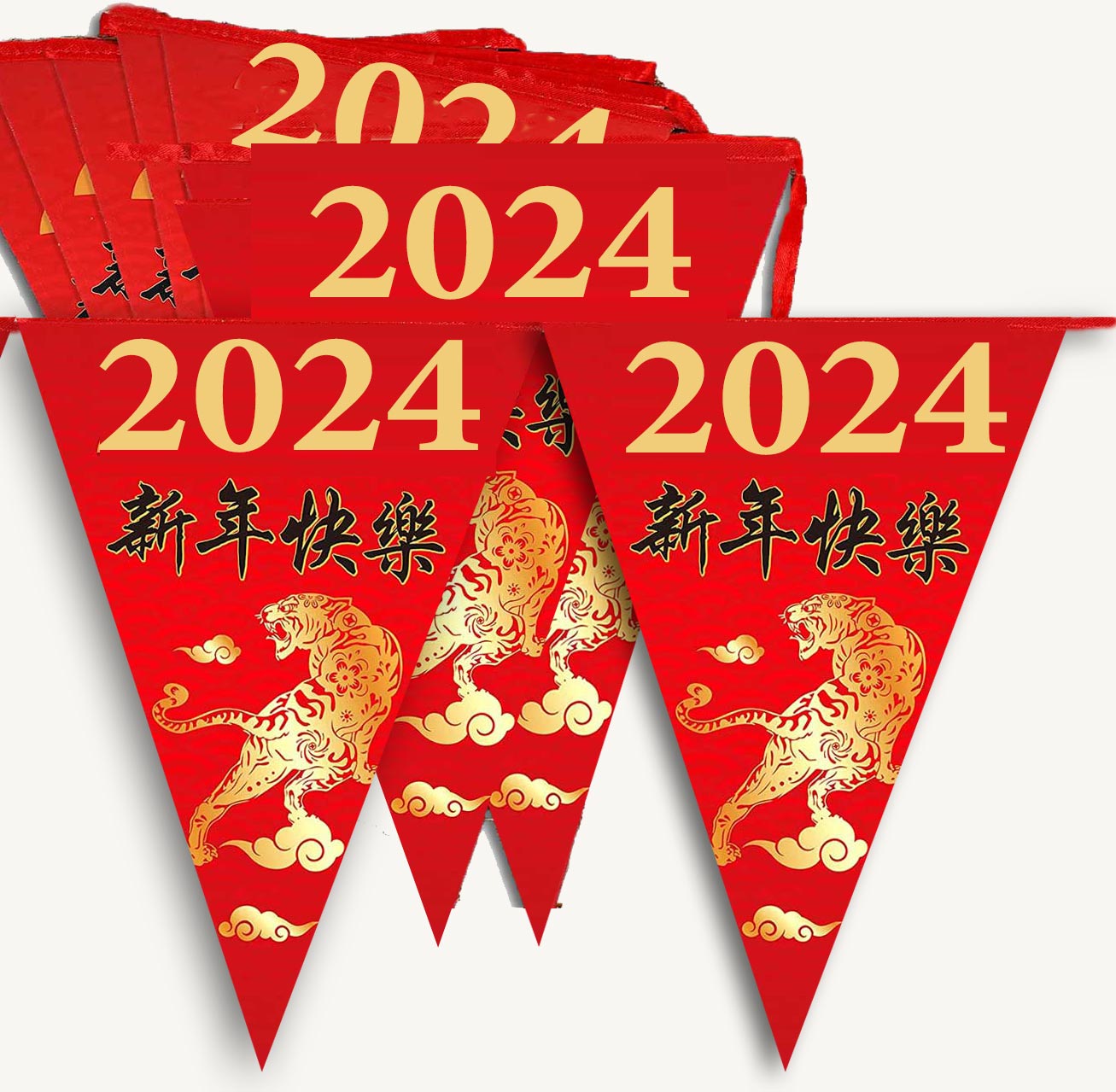GUIRLANDE NOUVEL AN CHINOIS 2024 : vente d'article de fête et de décoration  depuis 2010 situé en France.