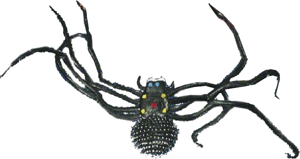 araignée en couleur plastique 48cm
