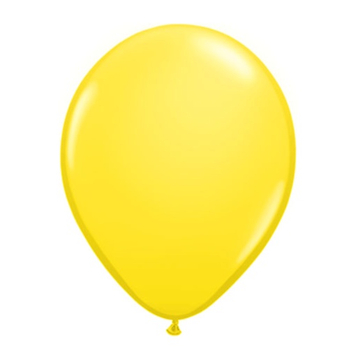 ballon latex couleur jaune