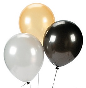 lot de 50 ballon or argent et noir : vente d'article de fête et de  décoration depuis 2010 situé en France.