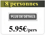 pack hollywood pour 8 personnes soit 5.95 euro/pers