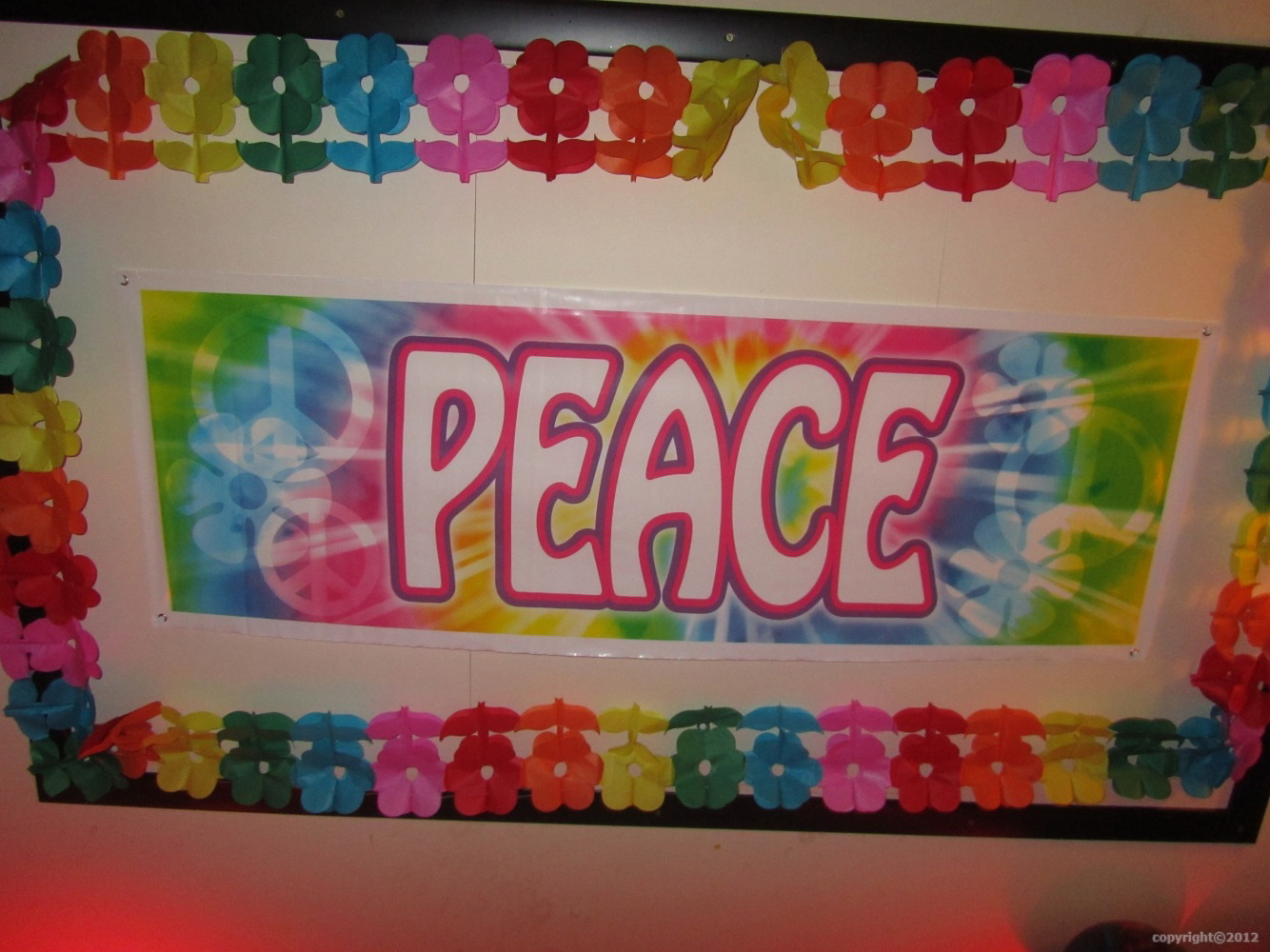 déco hippie années 60 peace