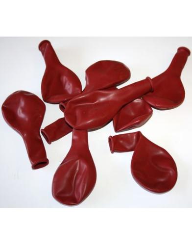 24 ballons baudruche unis rouge