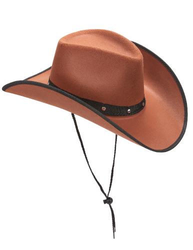 chapeau cow-boy marron