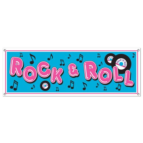 BANDEROLE ROCK & ROLL ANNEES 60