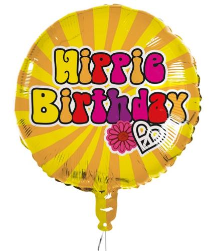 ballon aluminium jaune hippie