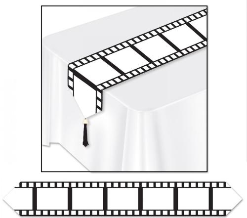 chemin de table pellicule cinéma en papier