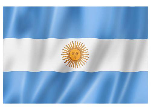 drapeau argentine en tissu