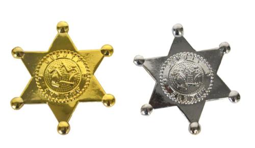étoile de sheriff métal