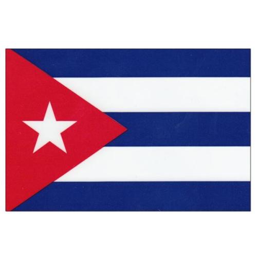 EXCLUSIF ! GRAND DRAPEAU CUBA EN TISSU