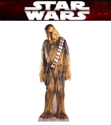 figurine géante chewbacca  en carton