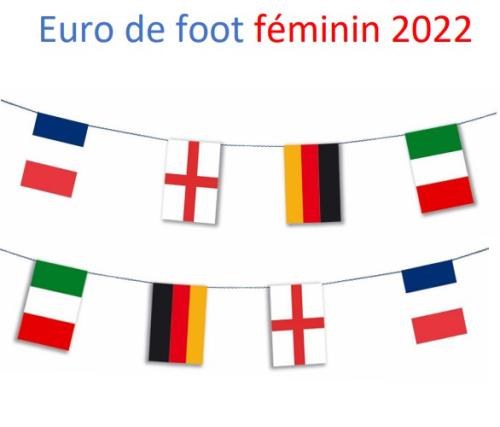 GUIRLANDE FANION PAYS EURO 2022 FEMININ