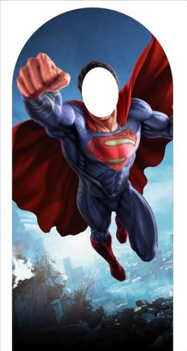 passe tête superman carton