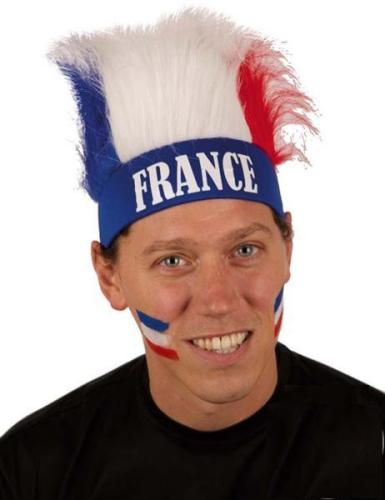 perruque bandeau supporter france