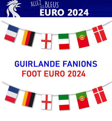 guirlande coupe du monde 2024 foot en papier
