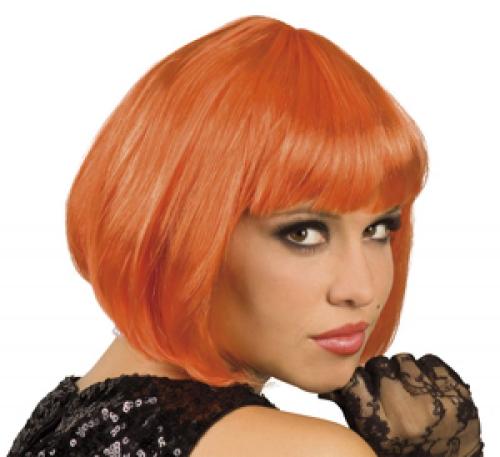 perruque cabaret orange