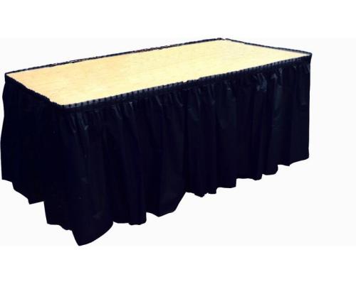 Tour de table plastique noir 73 cm x 4.30 mètres