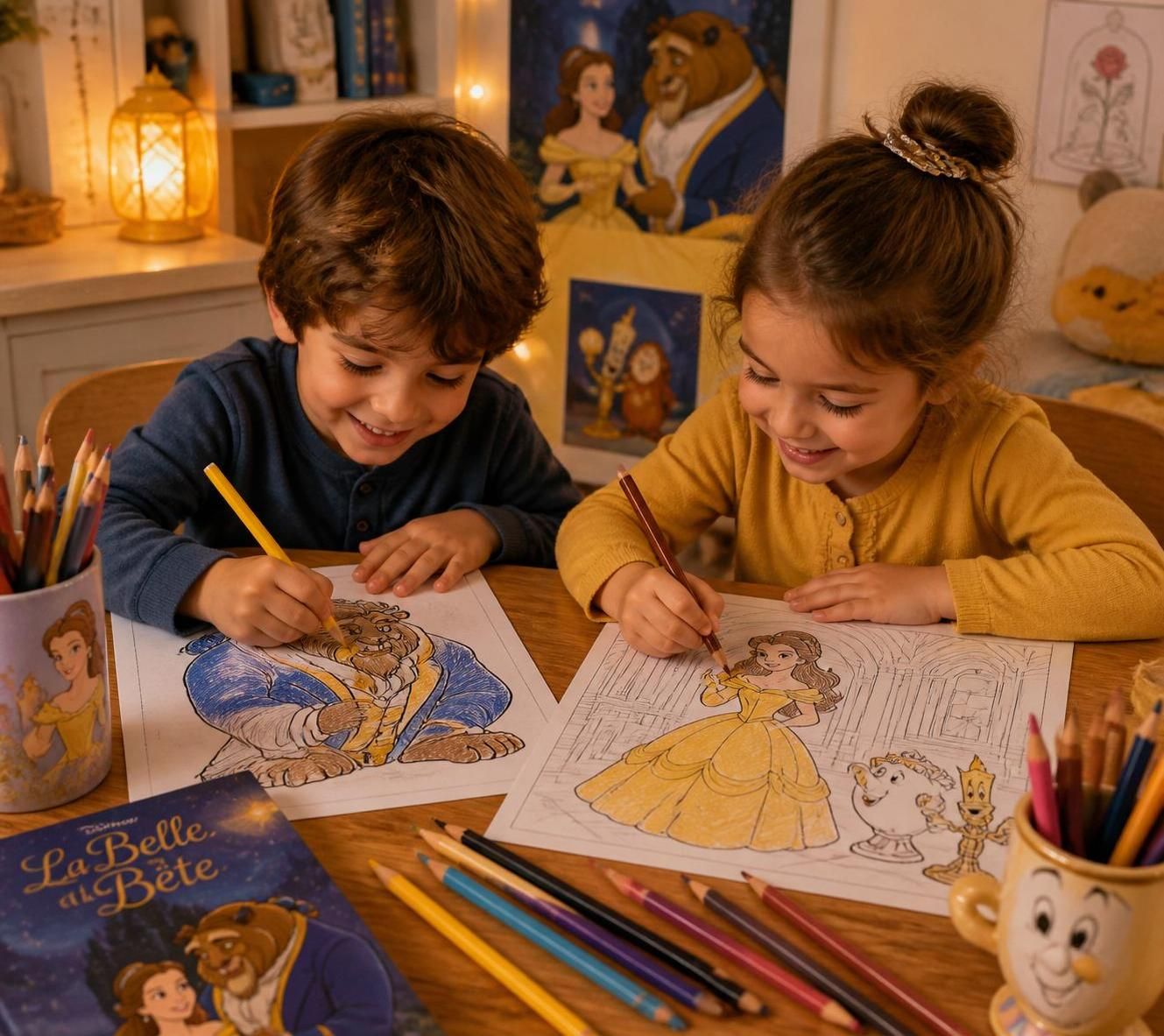 découvrez nos astuces pour éveiller la créativité des enfants avec le coloriage belle et la bête, une activité ludique et éducative qui stimule l'imagination.