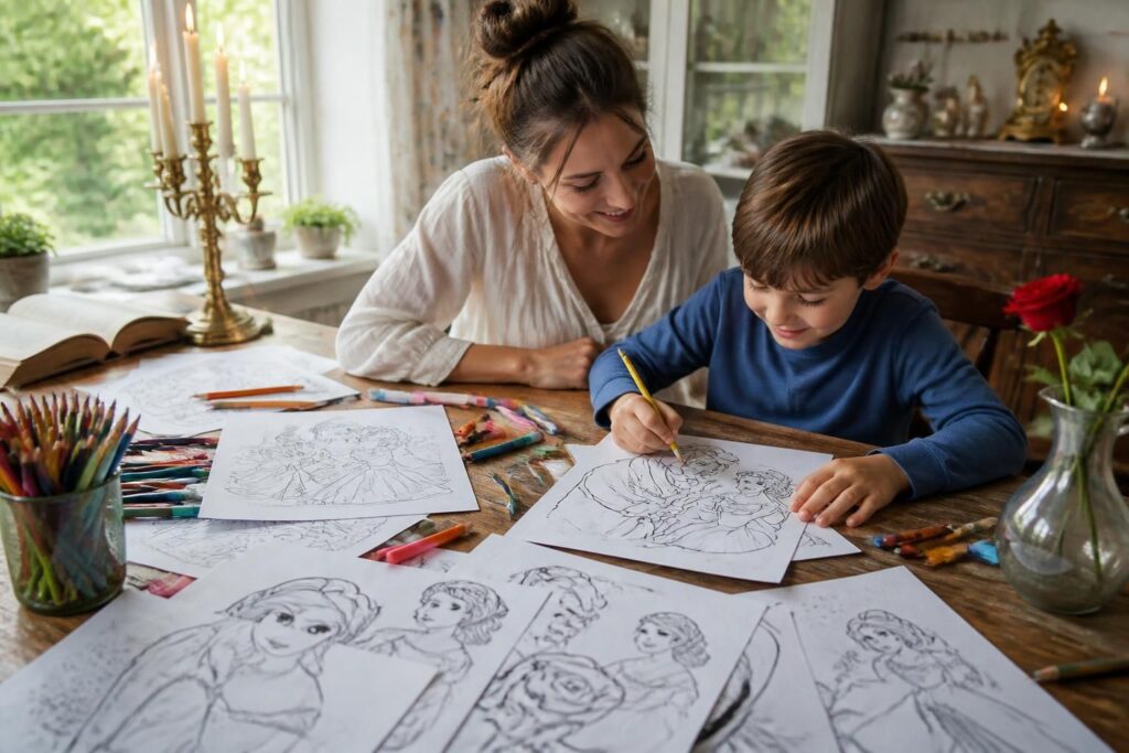 découvrez des astuces pour éveiller la créativité des enfants avec notre sélection de coloriages belle et la bête, parfaits pour s'amuser et développer l'imagination.