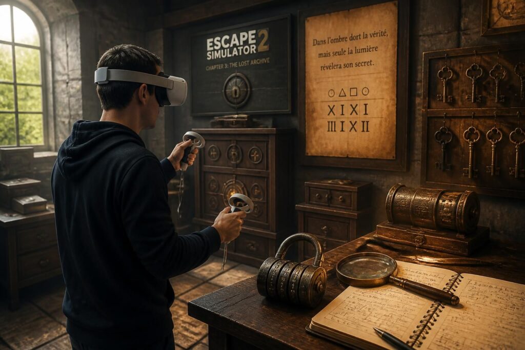 découvrez escape simulator 2 et vivez une aventure immersive unique avec des défis captivants de jeux d’évasion virtuelle. résolvez des énigmes et échappez-vous en toute créativité !