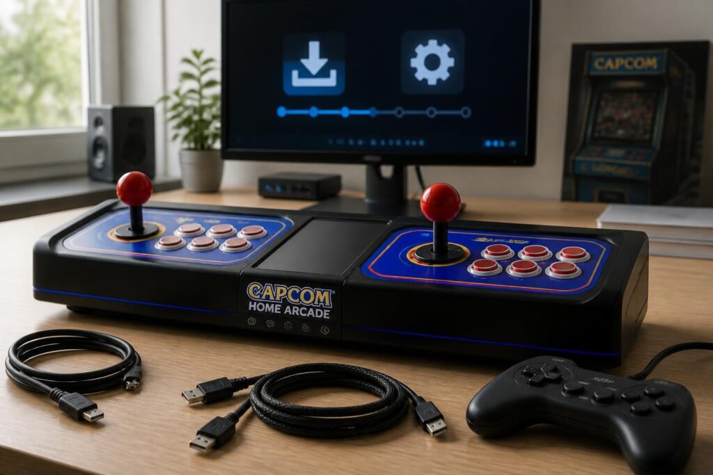 découvrez tout sur la capcom home arcade : sa console, ses sticks de jeu et les mises à jour essentielles à connaître pour une expérience optimale.