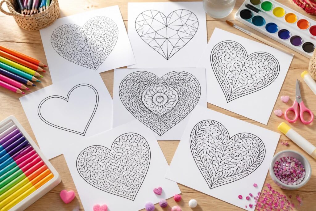 découvrez des idées créatives de dessins de cœur à imprimer pour enrichir vos activités manuelles et éveiller votre imagination.
