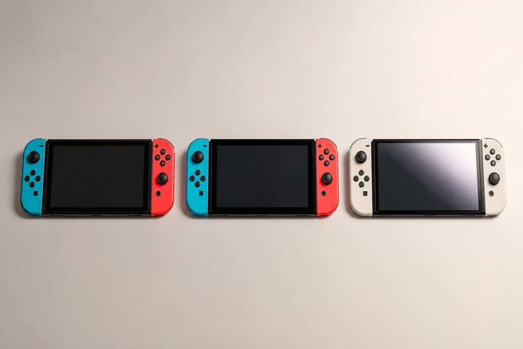 découvrez les différences clés entre la nintendo switch v1, v2 et oled expliquées simplement pour vous aider à choisir la console qui vous convient.