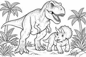 téléchargez gratuitement nos coloriages de dinosaures à imprimer pour la maternelle et les fans de jurassic world. des dessins amusants à colorier !