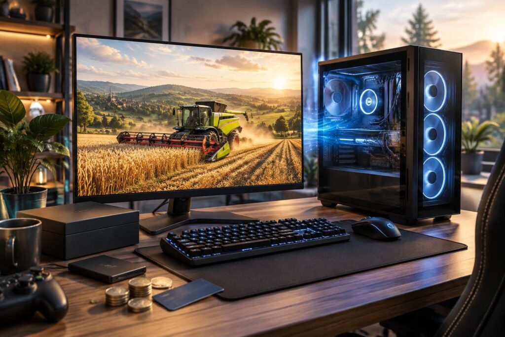 découvrez le prix de farming simulator 25 sur pc, la configuration requise et les options pour télécharger le jeu en toute sécurité.